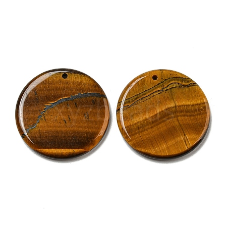 Natural Tiger Eye Pendants G-B071-01M-1