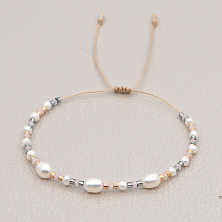 Elegant and Minimalist Pearl Braided Bracelets for Women EI8564-1