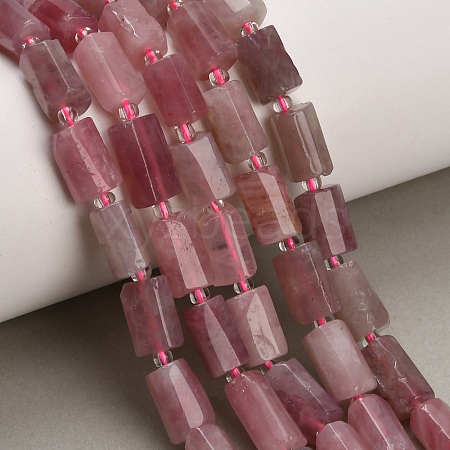 Natural Purple Madagascar Rose Quartz Beads Strands GG-CBA7621-A04-01-1