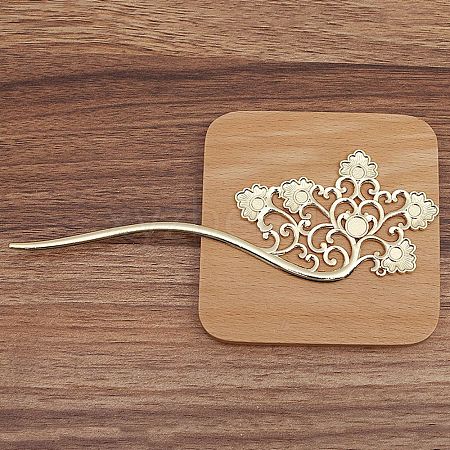 Ancient Style Alloy Hair Stick Finding PW-WG6469D-04-1