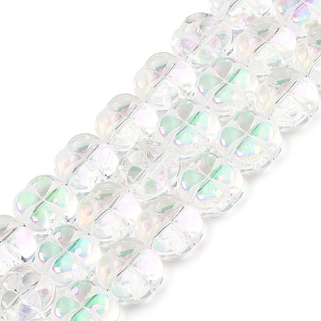 Electroplate Glass Beads Strands EGLA-T021-06C-1