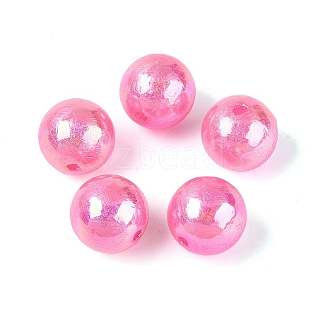 UV Plating Opaque Acrylic Beads SACR-Q005-01G-1