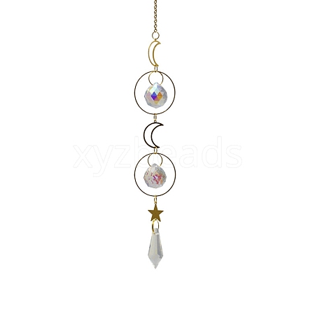 Crystal Glass Sun Catcher Pendant PW-WG9BDCB-06-1