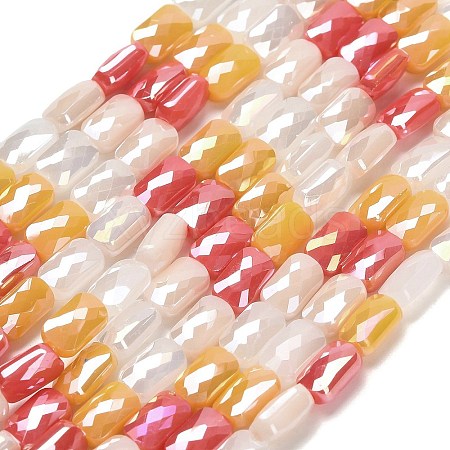 Electroplate Glass Beads Strands EGLA-P068-01A-10-1