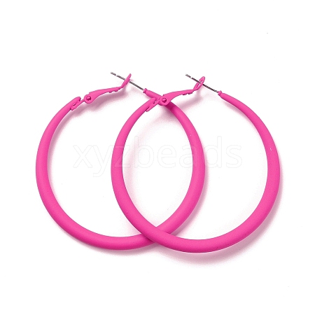 Alloy Big Hoop Earrings for Women EJEW-M201-01D-1