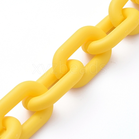 Handmade Acrylic Cable Chains AJEW-JB00630-05-1