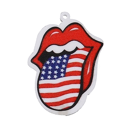 Independence Day Acrylic Pendants OACR-O007-05F-1