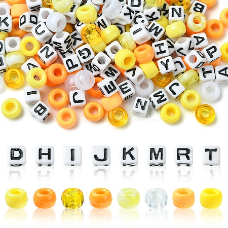 Transparent & Opaque Acrylic Beads KY-FS0001-26C-1