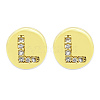 Brass Micro Pave Clear Cubic Zirconia Beads KK-T030-LA843-LX3-1