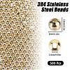 SUNNYCLUE 304 Stainless Steel Beads STAS-SC0006-92B-2