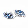 Alloy Rhinestone Pendants PALLOY-P287-06P-02-3