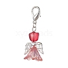 Lily Angel Glass Pendant Decorations HJEW-JM01626-4