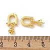 Cone Brass Micro Pave Cubic Zirconia Peg Bails Pendants ZIRC-F141-09G-2