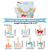 Sea Animal Pendant Stitch Markers HJEW-AB00318-2