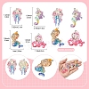 8Pcs 4 Styles Ocean Theme Transparent Resin Pendants CRES-FS0001-17-4