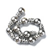 Natural Shell Pearl 3-Hole Guru Bead Strands G-K149-53B-2