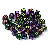 Opaque Black Acrylic European Beads MACR-S273-51-02-1