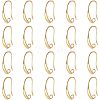 SUPERFINDINGS 40Pcs Brass Earring Hooks KK-FH0004-42-1