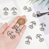 Unicraftale 10Pcs 304 Stainless Steel Hook Clasps STAS-UN0047-12-4