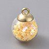 Glass Ball Pendants GLAA-WH0015-26M-1