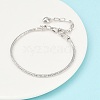 Brass European Style Bracelets for Jewelry Making KK-R031-06-2