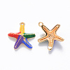 Brass Enamel Charms KK-T049-050G-01-NF-2