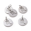 Non-Tarnish 304 Stainless Steel Charms STAS-Q201-T445-8S-1