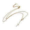 304 Stainless Steel Cable Chains Lariat Necklaces X-NJEW-F267-17G-1