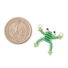 Glass Seed Beaded Pendants PALLOY-MZ00991-2