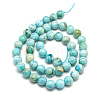 Natural Gemstone Hemimorphite Round Beads Strands G-L145-8mm-01-4