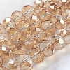 Electroplate Glass Beads Strands EGLA-D020-8x5mm-71-1