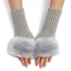 Plush Acrylic Fibers Knitting Fingerless Gloves PW-WGBA7CE-05-1