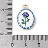 Printed Alloy Pendants ENAM-F160-02C-G-3