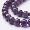 Round Amethyst Beads Strands X-GSR10mmC062-3