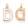 Brass Enamel Pendants KK-R139-04D-2