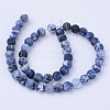 Natural Sodalite Beads Strands G-Q462-8mm-07-3