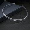 Transparent Plastic Hair Band Findings LS-PW-WG09707-01-1