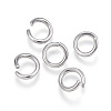 Non-Tarnish 304 Stainless Steel Open Jump Rings X-STAS-E113-10P-1