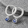 S925 Sterling Silver Flat Round Hoop Earrings TQ3244-7-1