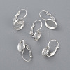 304 Stainless Steel Leverback Earring Settings LS-STAS-F191-03S-12mm-1