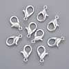 Silver Color Plated Alloy Lobster Claw Clasps X-E106-S-2