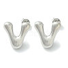 Rack Plating Brass Earrings EJEW-S222-01P-V-1