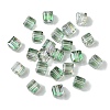 100Pcs Transparent Electroplate Glass Beads GLAA-K064-08A-HR01-1