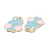 Alloy Enamel Pendants PALLOY-D015-04B-3