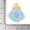 Transparent Printed Acrylic Pendants OACR-Q085-01E-3