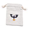 Halloween Cotton Cloth Storage Pouches LS-ABAG-M004-01G-1