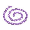 Opaque Acrylic Cable Chains CHAC-P001-03-2