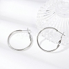 Tarnish Resistant 201 Stainless Steel Hoop Earrings EJEW-F188-24P-A-1