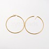 Ion Plating(IP) 304 Stainless Steel Hoop Earrings X-EJEW-N0016-11G-L-2