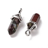 Natural Dragon Blood Pointed Pendants G-K329-48P-3